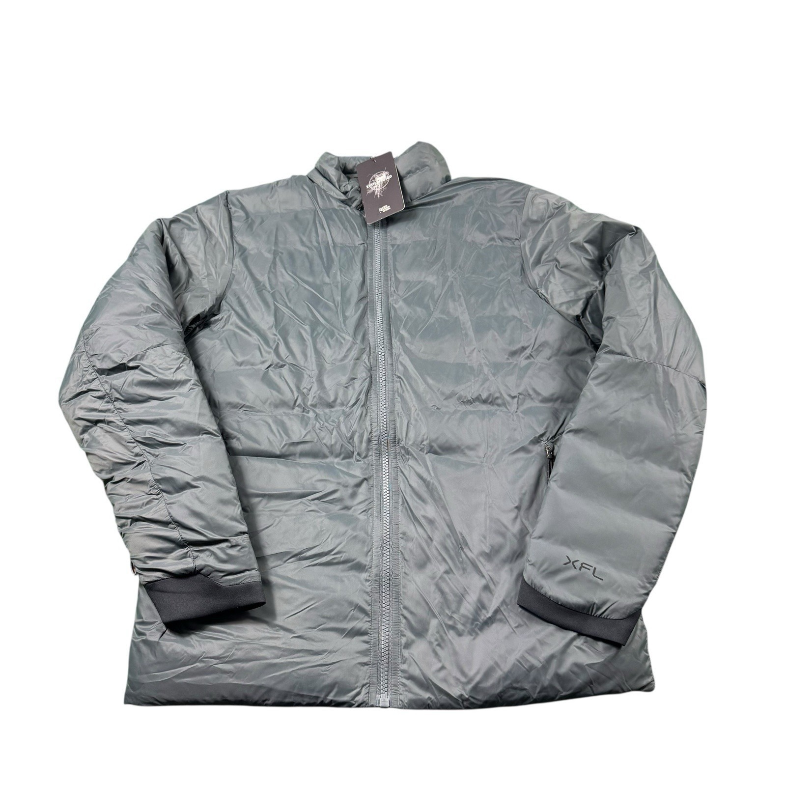Under Armour Gray 700 Down Fill Xfl Full Zip Men's Puffer Jacket Size Small Nwt